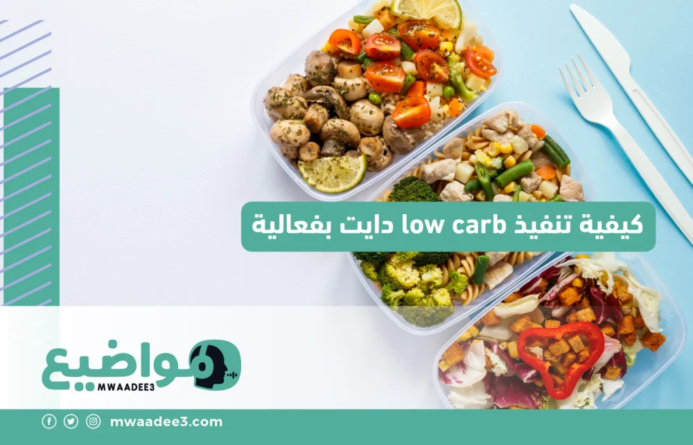 كيفية تنفيذ low carb دايت بفعالية