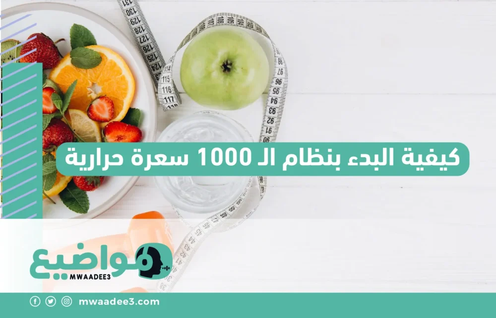 كيفية البدء بنظام الـ 1000 سعرة حرارية