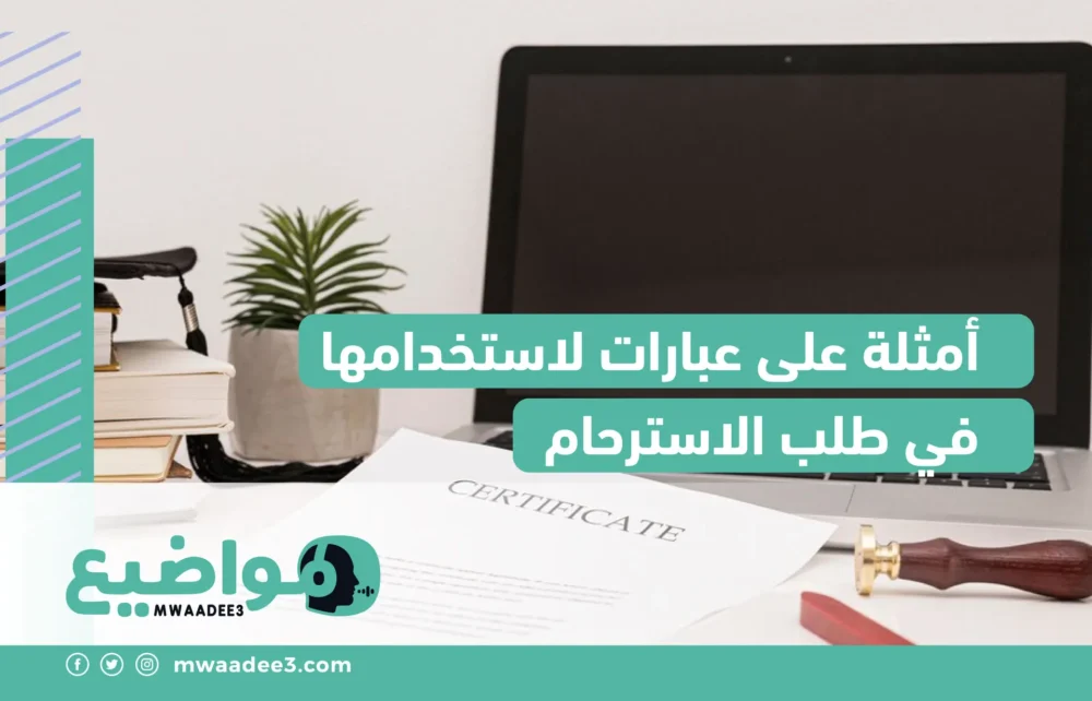 أمثلة على عبارات لاستخدامها في طلب الاسترحام