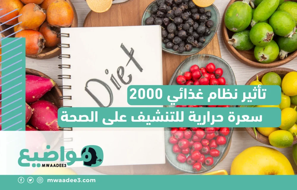 تأثير نظام غذائي 2000 سعرة حرارية للتنشيف على الصحة