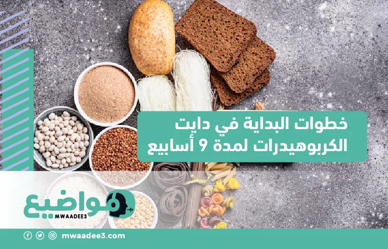 خطوات البداية في دايت الكربوهيدرات لمدة 9 أسابيع