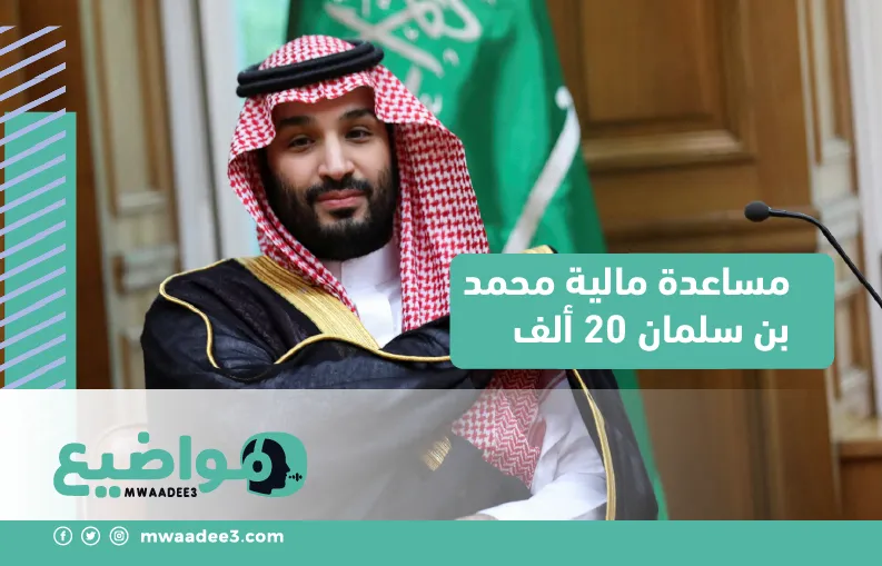 مساعدة مالية محمد بن سلمان 20 ألف